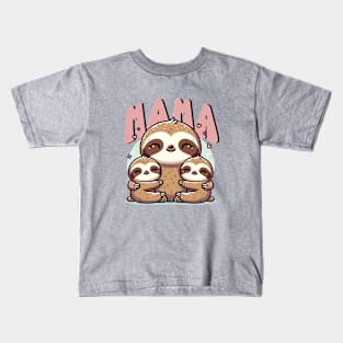 Mama, Sloth design, Mother's gift design Kids T-Shirt